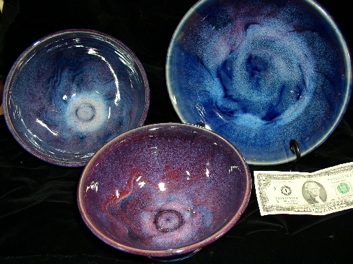 2 bowls and plate 