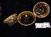3 golden-brown bowls